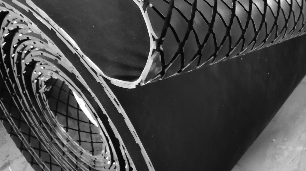 Diamond Grooved Rubber Sheet
