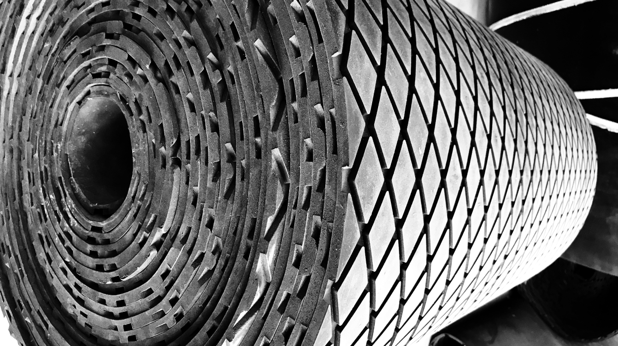 Diamond Grooved Rubber Sheet