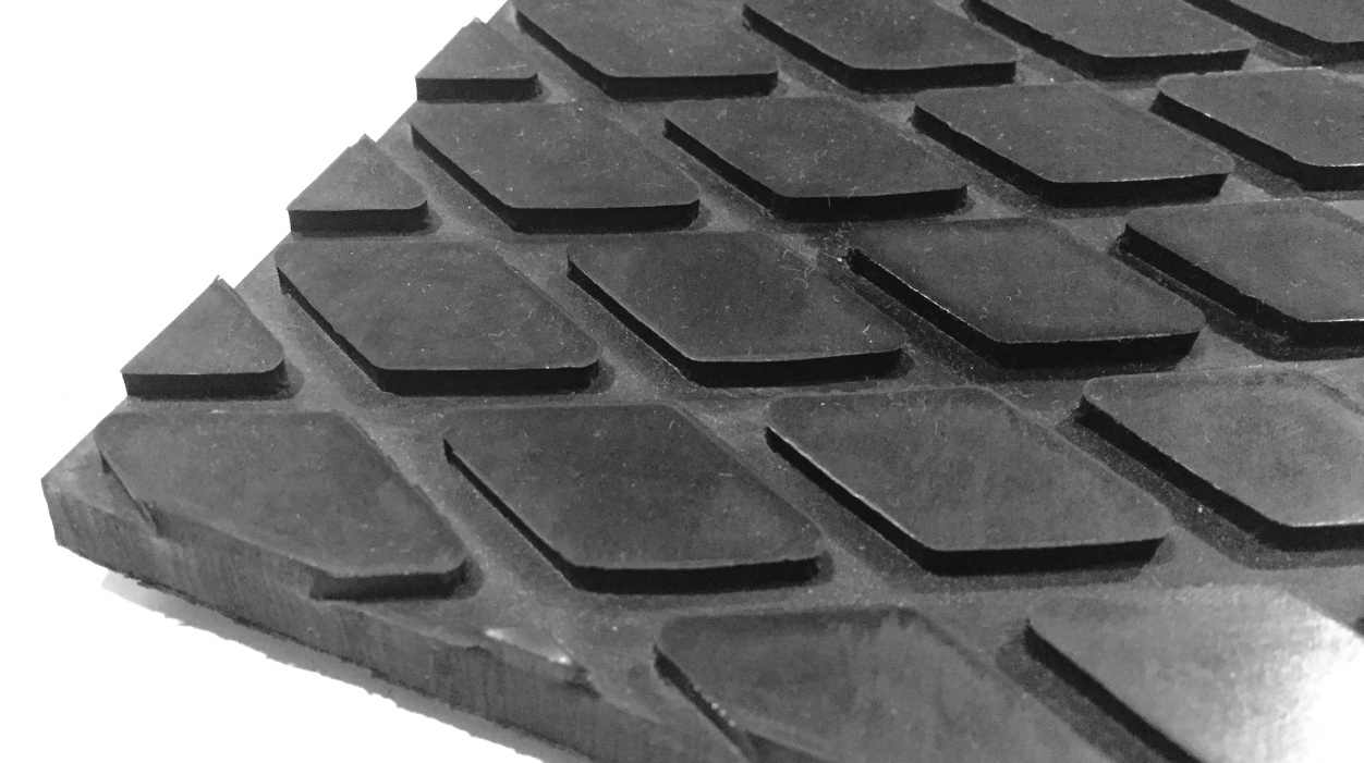 Diamond Grooved Rubber Sheet